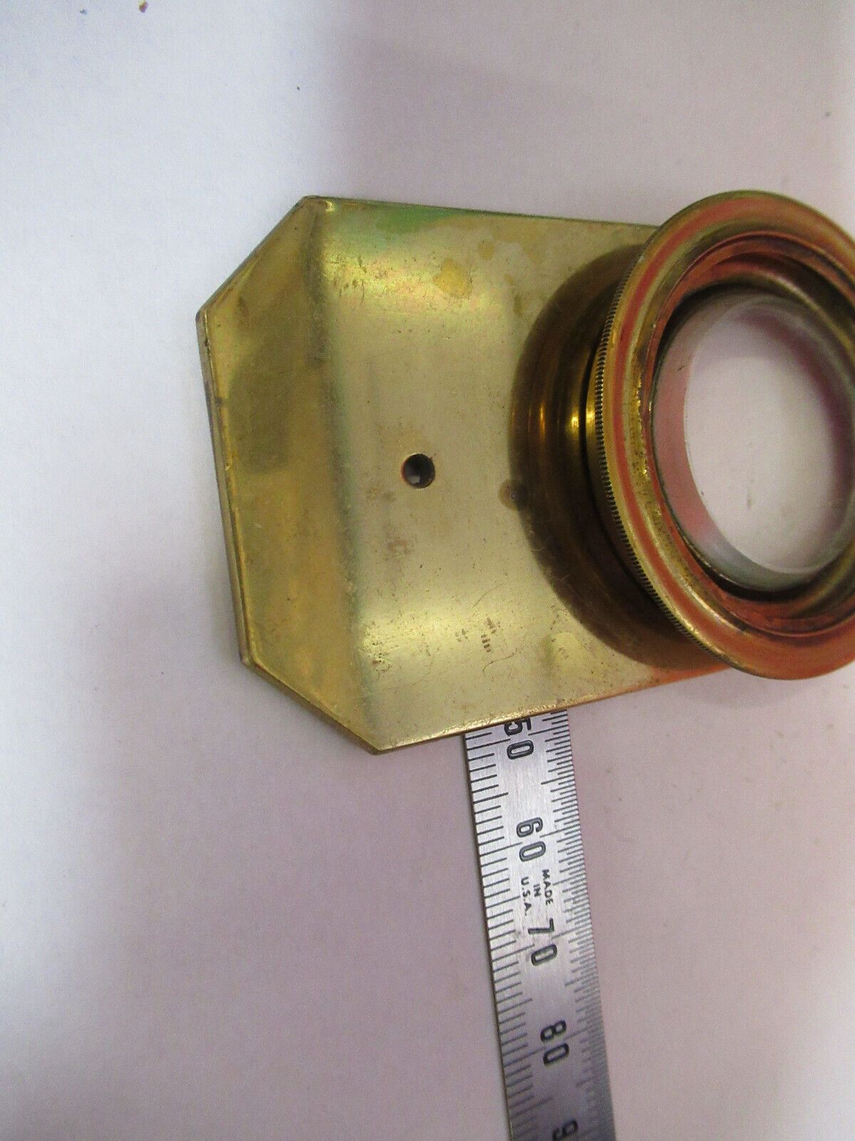 ANTIQUE BRASS COMPRESSORIUM  SLIDE UK MICROSCOPE PART AS PICTURED &S9-A-64