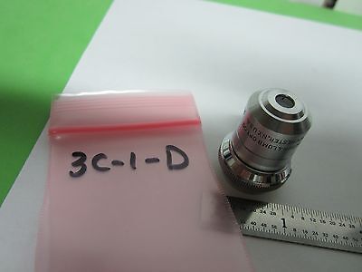 OPTICAL MICROSCOPE 10X 16 mm OBJECTIVE BAUSCH LOMB B&L OPTICS AS IS BIN#3C-1-D