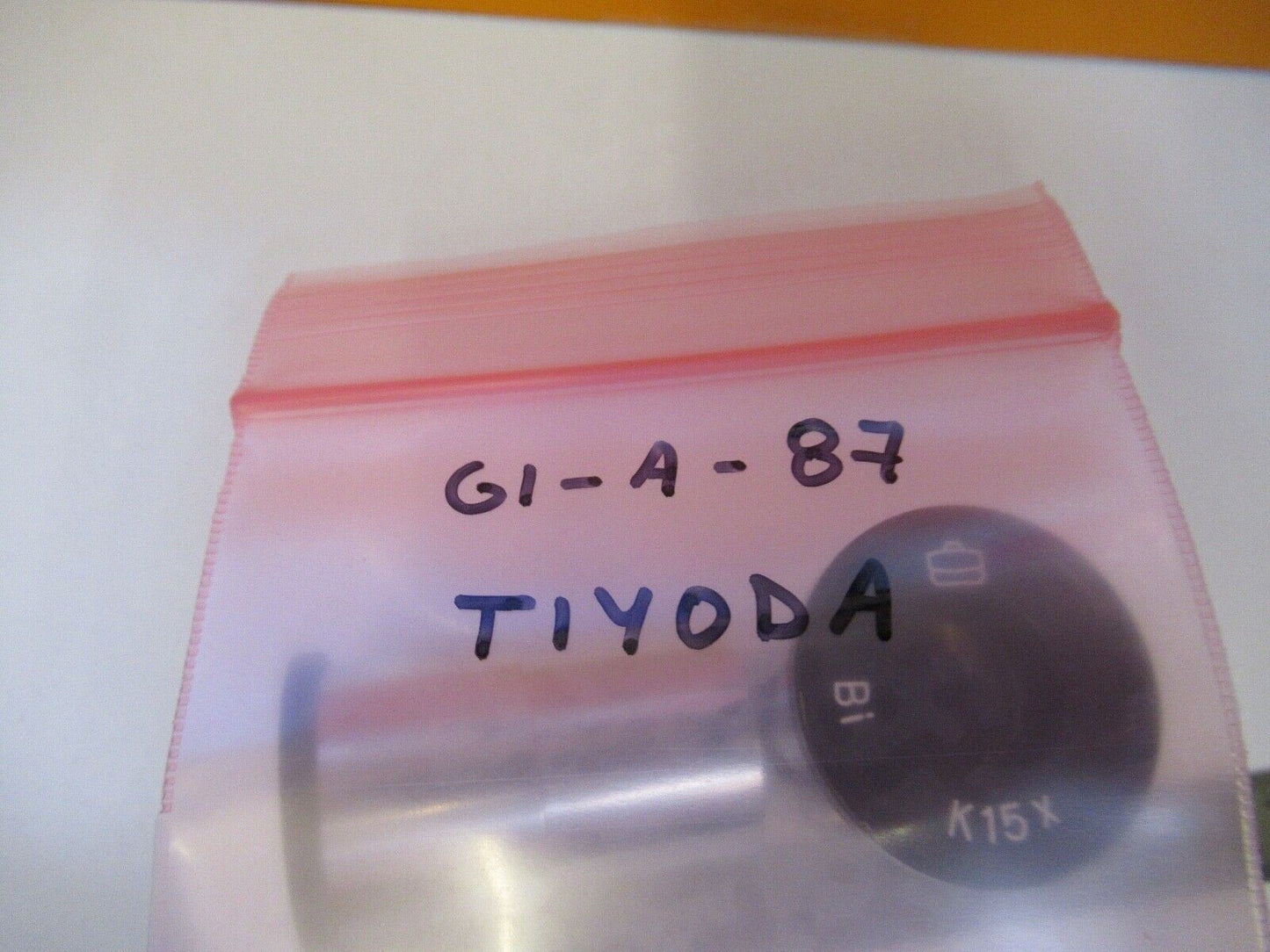 TIYODA JAPAN BI K15X PAIR EYEPIECE OPTICS MICROSCOPE PART AS PICTURED &G1-A-87