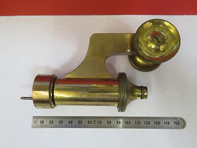 ANTIQUE BRASS BAUSCH LOMB STAGE LIMB FRAME MICROSCOPE PART AS PICTURED F6-B-107