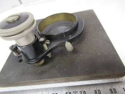 ANTIQUE BAUSCH LOMB OLD STAGE TABLE CASE MICROSCOPE PART AS PICTURED &W1-A-100