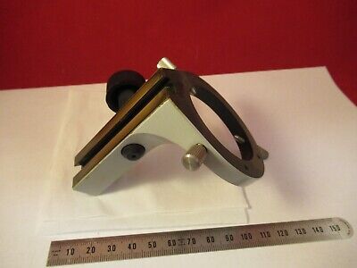 ZEISS GERMANY BRASS CONDENSER HOLDER MICROSCOPE PART AS PICTURED &96-A-06