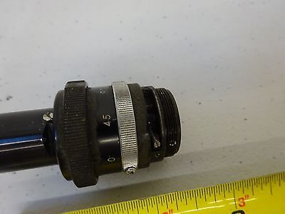 MICROSCOPE PART ILLUMINATOR LENS + IRIS OPTICS AS IS BIN#P4-B-43