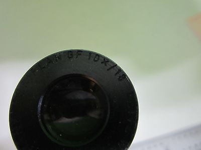 MICROSCOPE PART EYEPIECE GF 10X/18 LEITZ GERMANY OPTICS AS IS BIN#K7-F-11