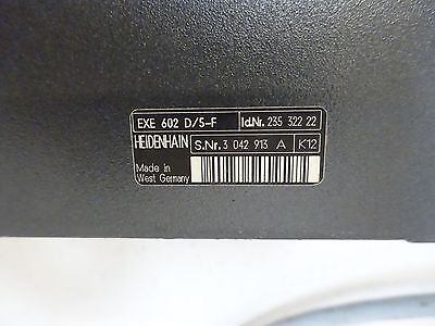 MICROSCOPE PART HEIDENHAIN EXE 602 D/5-F POSITIONING SIGNAL READ AS IS B#TA-1-3Y