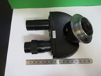 ERNST LEITZ GERMANY BINOCULAR HEAD OPTICS MICROSCOPE PART AS PICTURED &3-C-21