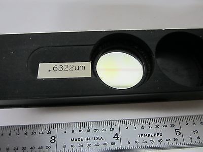 OPTICAL ZYGO INTERFEROMETER MICROSCOPE SLIDE RED LASER OPTICS BIN#J1-03