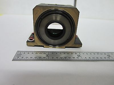 OPTICAL MICROSCOPE LEITZ BRASS MOUNTED BEAM SPLITTER + LENS OPTICS AS IS B#J4-12