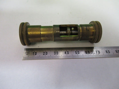 SPENCER ANTIQUE  BRASS FINE MICROMETER MICROSCOPE PART AS PICTURED &R7-B-19Bx