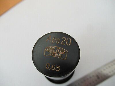 CARL ZEISS EMPTY OBJECTIVE CAN APO 20  MICROSCOPE PART AS PICTURED #F2-A-37