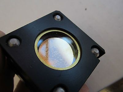 OPTICAL FIXTURE WITH GOLD PLATED MIRROR [SPOTTED-DIRTY] AS IS LASER OPTICS DWR#5