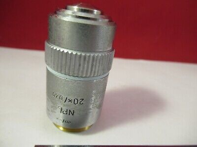 LEITZ OBJECTIVE 20X INFINITY NPL OPTICS MICROSCOPE PART AS PICTURED #10-B-23