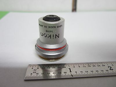 OPTICAL MICROSCOPE PART Nikon objective 4x OPTICS BIN#46-L-11