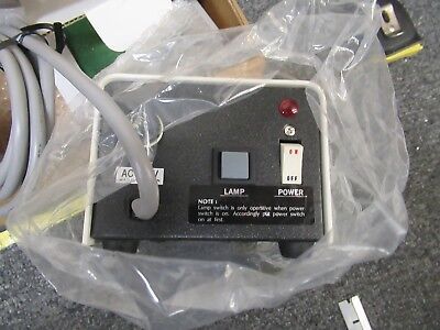 UNITRON LAMP BULB & POWER SUPPLY ILLUMINATOR MICROSCOPE PART OPTICS AS IS &TD-4