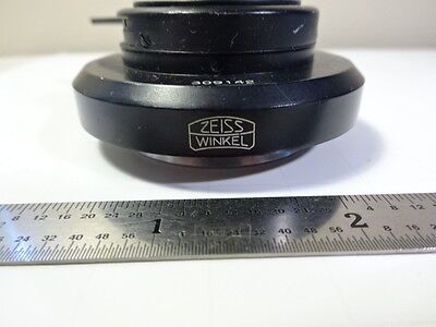 MICROSCOPE PART ZEISS WINKEL GERMANY CONDENSER + DIAPHRAGM 309142 OPTICS B#AE-50