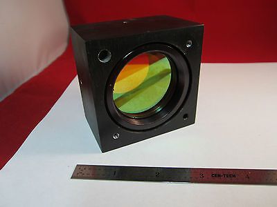 OPTICAL LARGE HEAVY MOUNTED FILTER AS IS LASER OPTICS BIN#4B