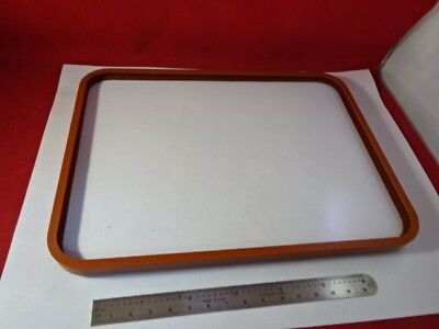 LARGE BEAMSPLITTER SILICONE GASKET OPTICAL FLAT GLASS PLATE OPTICS AS IS  #94-25