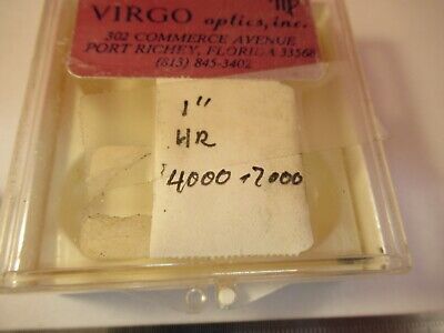 VIRGO OPTICAL FLAT LENS WAVELENGTH 400-700nm LASER OPTICS AS PICTURED &19-B-07