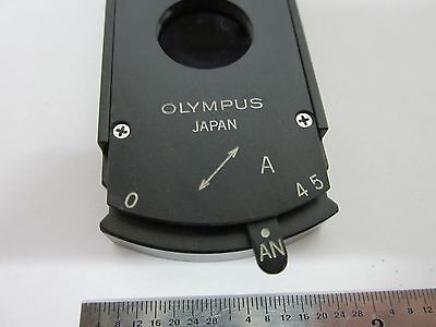 OPTICAL MICROSCOPE PART SLIDE OLYMPUS POL POLARIZER OPTICS BIN#1E-P-2