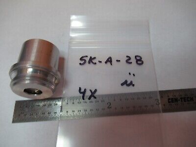 AO AMERICAN OPTICS 4X OBJECTIVE CAT 130 MICROSCOPE PART AS PICTURED &5K-A-28