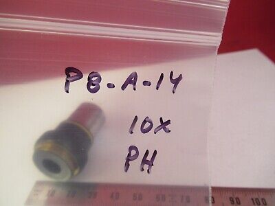 CARL ZEISS OBJECTIVE 10X /160 PH1 OPTICS MICROSCOPE PART AS PICTURED &P8-A-14