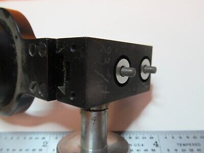 LEITZ WETZLAR GERMANY BRASS CONDENSER HOLDER for MICROSCOPE AS PICTURED &16-C-14