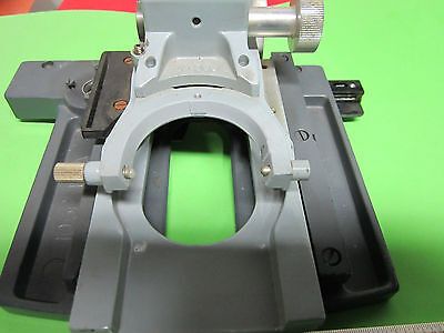 MICROSCOPE OPTICS PART STAGE FOR PARTS AMERICAN OPTICS  OPTICAL BIN#4T