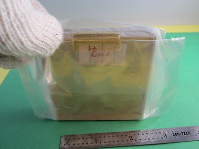 OPTICAL THICK GLASS BLOCK FILTER WOOD COLOR OPTICS BIN#14