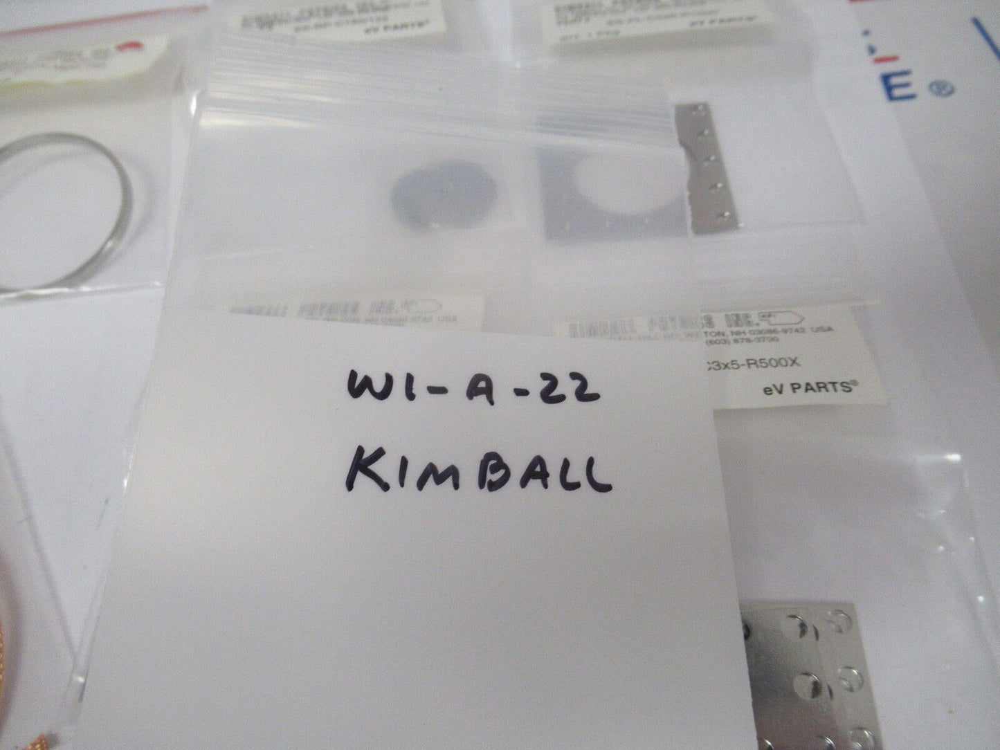 KIMBALL PHYSICS eV PARTS LOT HIGH VACUUM RATED AS PICTURED  #W1-A-22