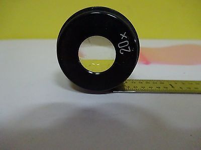 MICROSCOPE PART EYEPIECE OCULAR 20X OPTICS AS IS BIN#W6-38