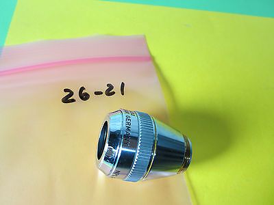 OPTICAL MICROSCOPE OBJECTIVE FLUOTAR 10X DF LEITZ WETZLAR GERMANY OPTICS B#26-21