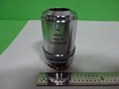 MICROSCOPE PART NIKON JAPAN BF DF  OBJECTIVE BD 40X OPTICS AS IS B#AI-09