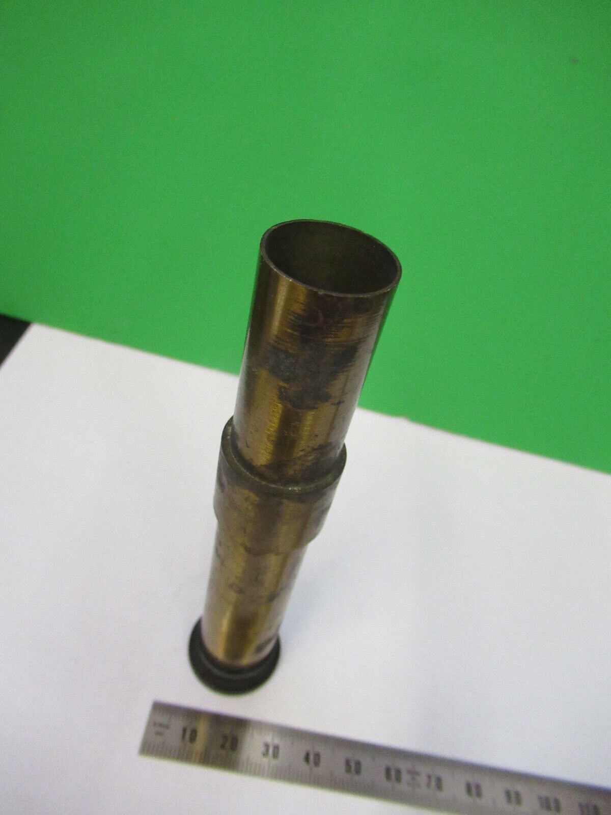 ANTIQUE BRASS TUBUS EYEPIECE ADAPTER MICROSCOPE PART AS PICTURED Z4-B-78