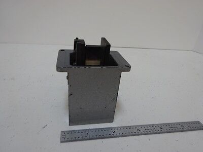 MICROSCOPE PART LEITZ GERMANY BEAM SPLITTER BRASS MOUNT OPTICS AS IS BIN#N8-H-01