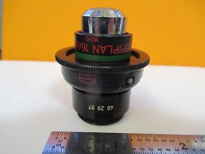 ZEISS GERMANY OBJECTIVE EPIPLAN 16X POL DIC MICROSCOPE PART AS PICTURED &W2-B-56