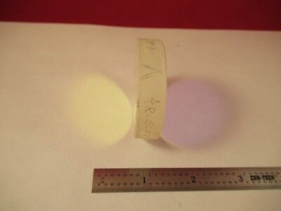 OPTICAL FLAT SPECTRA PHYSICS FUSED SILICA DICHROIC OPTICS AS PICTURED &92-A-22