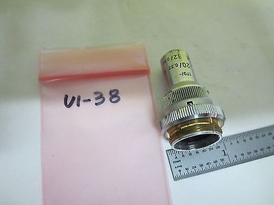 MICROSCOPE PART OBJECTIVE LEITZ GERMANY UTK L 20X + IRIS OPTICS BIN#U1-38