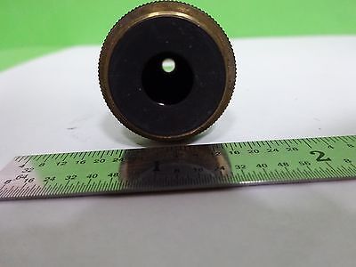 MICROSCOPE PART OBJECTIVE OLYMPUS JAPAN HI 100X OPTICS AS IS BIN#H7-A-11