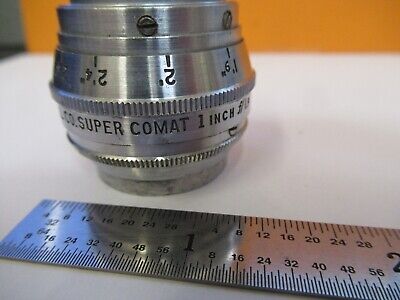 BELL & HOWELL USA OPTICAL SUPER COMAT 1 INCH LENS + IRIS OPTICS &A9-A-09