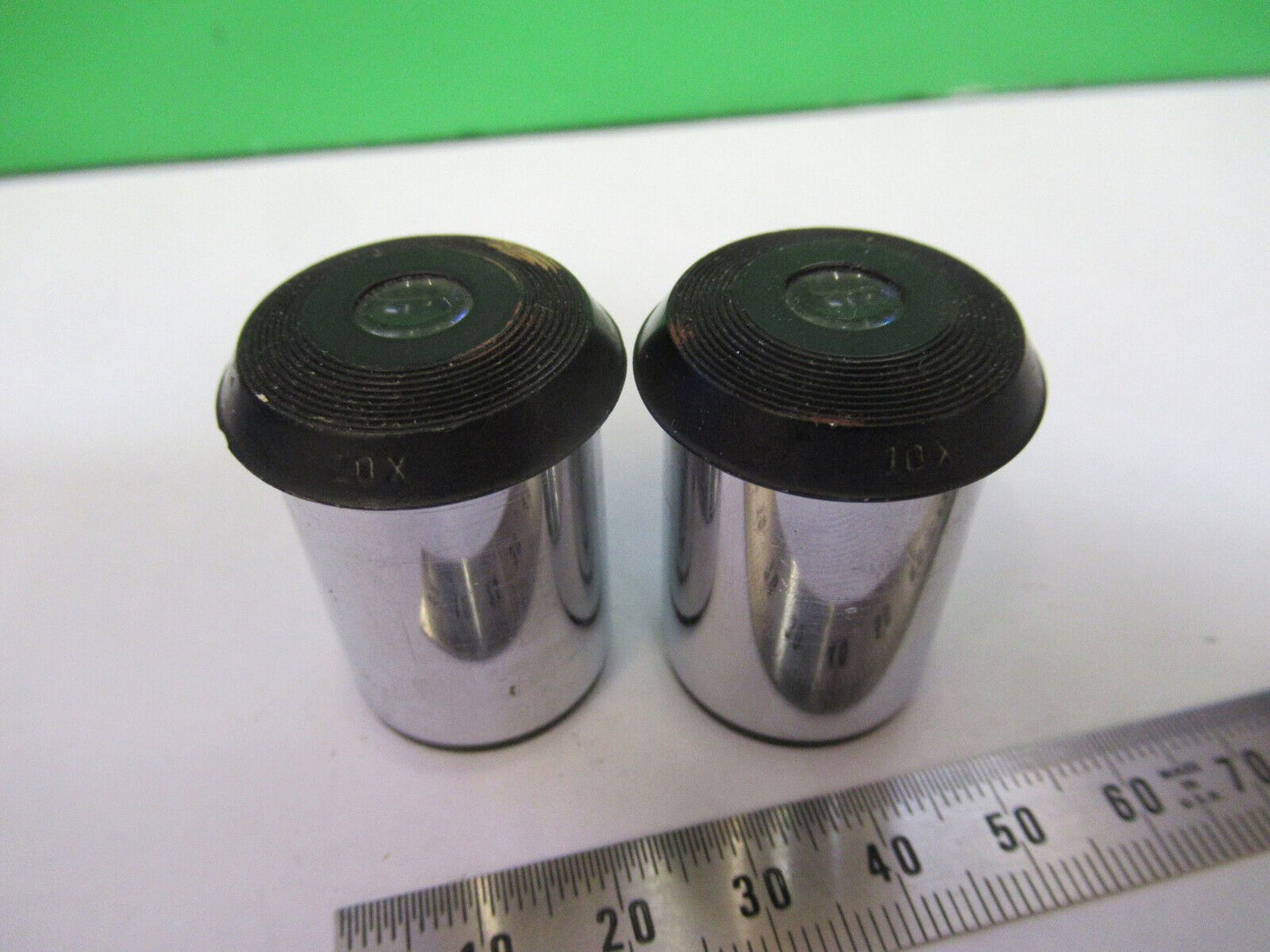 BAUSCH LOMB EYEPIECE PAIR 10X OPTICS MICROSCOPE  PART AS PICTURED #H9-C-13