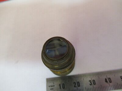 ANTIQUE BRASS NACHET OBJECTIVE FRANCE MICROSCOPE PART AS PICTURED &F6-B-24