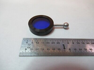 UNITRON MOUNTED BLUE GLASS FILTER MICROSCOPE PART OPTICS AS PICTURED &7B-B-189