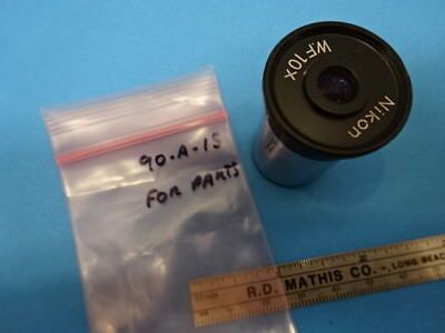 FOR PARTS NIKON WF10X EYEPIECE OCULAR MICROSCOPE PART OPTICS AS IS &90-A-15