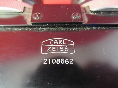 CARL ZEISS GERMANY OPTICAL BINOCULAR HEAD MICROSCOPE PART OPTICS AS IS &92-A-02