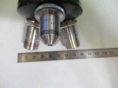 AO SPENCER NOSEPIECE + OBJECTIVES LENSES MICROSCOPE PART AS PICTURED &3-C-19