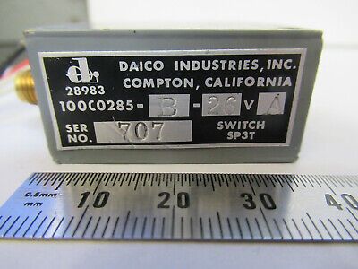 DAICO INDUSTRIES SWITCH SP3T 100C0285-B-26VA SMA CONNECTOR AS PICTURED #2-FT-12