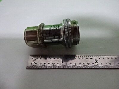 MICROSCOPE PART VINTAGE OBJECTIVE LEITZ GERMANY 45X 6L OPTICS AS IS #B2-M-08