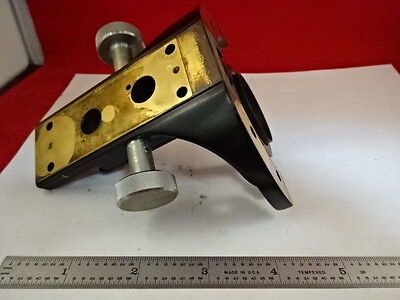 MICROSCOPE PART WILD HEERBRUGG SWISS M20 BRASS CONDENSER HOLDER AS IS #51-A-12