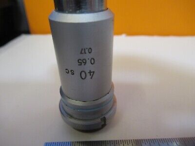 NIKON JAPAN 40X OPTICS OBJECTIVE LENS MICROSCOPE PART AS PICTURED &1E-C-77