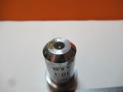 ANTIQUE OBJECTIVE LEITZ 10X "3" /170 OPTICS MICROSCOPE PART AS PICTURED &16-B-74